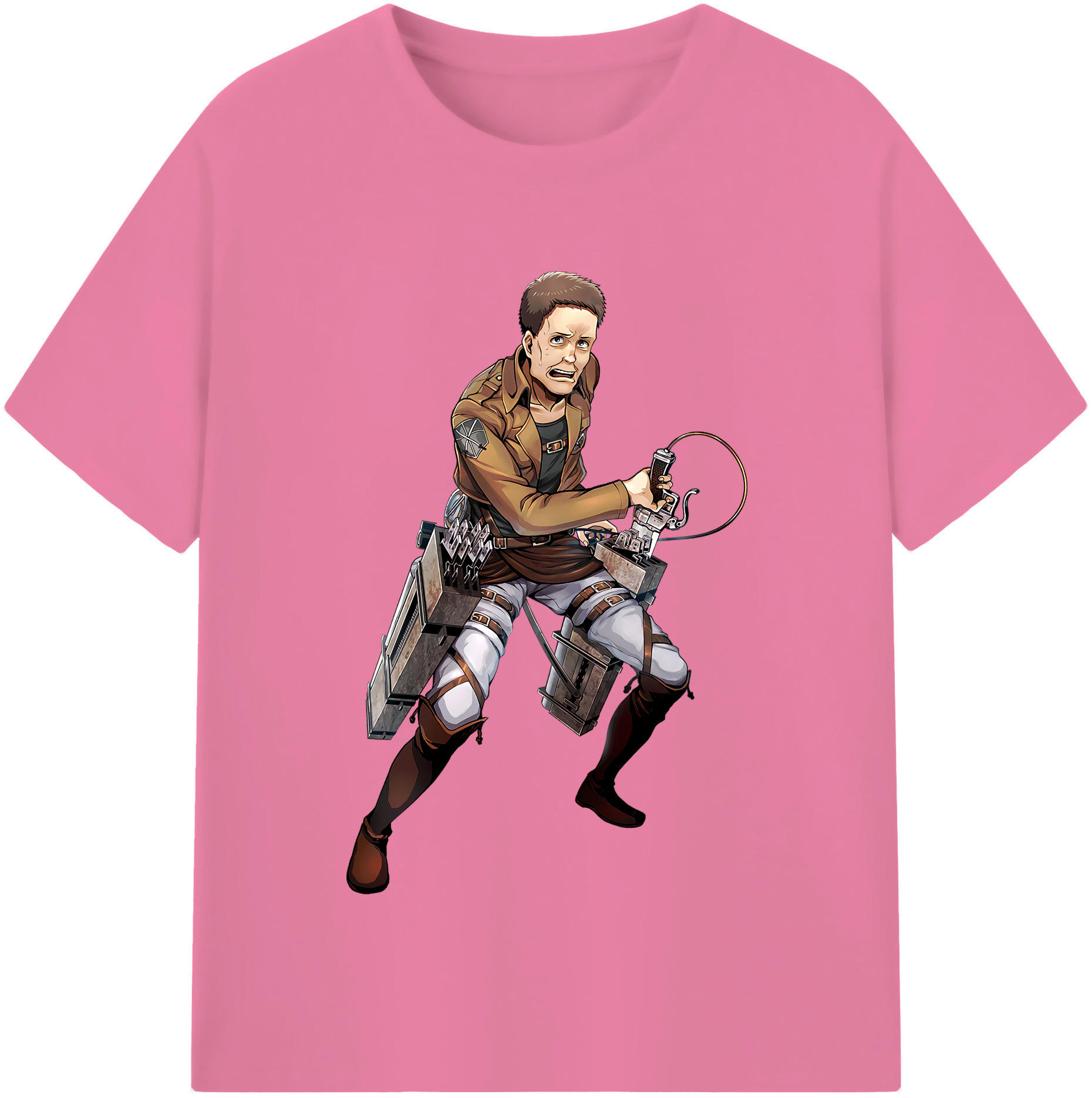 （画像用） 進撃の巨人 Attack on Titan 綿100％半袖Tシャツ（フロントプリント）